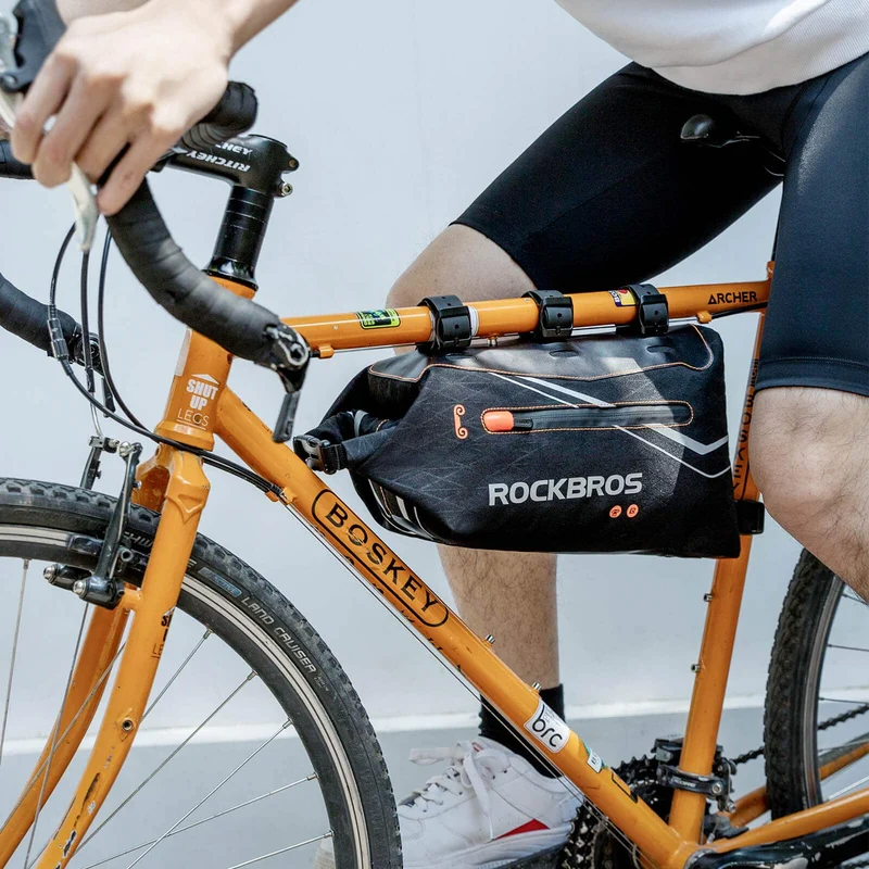 ROCKBROS Fahrrad Rahmentasche wasserdichte Dreiecktasche 3,5L Шварц
