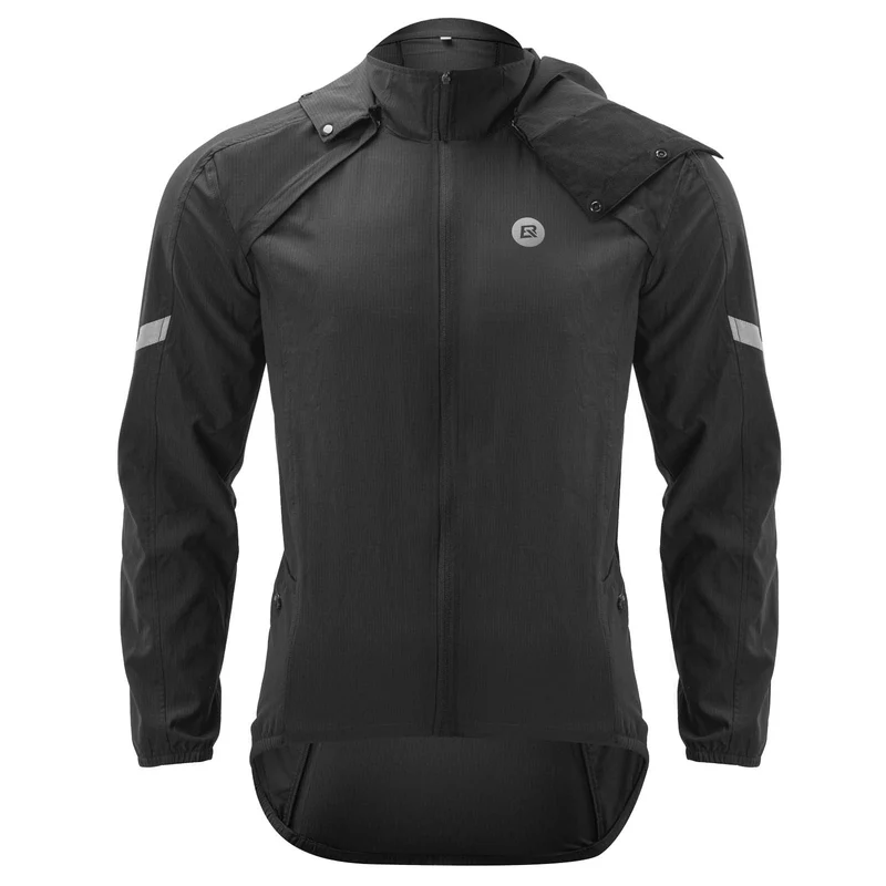 ROCKBROS Winddichte Fahrrad Jacke mit abnehmbarem Ärmel Softshelljacket