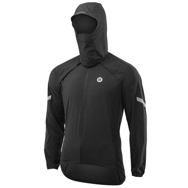 ROCKBROS Winddichte Fahrrad Jacke mit abnehmbarem Ärmel Softshelljacket