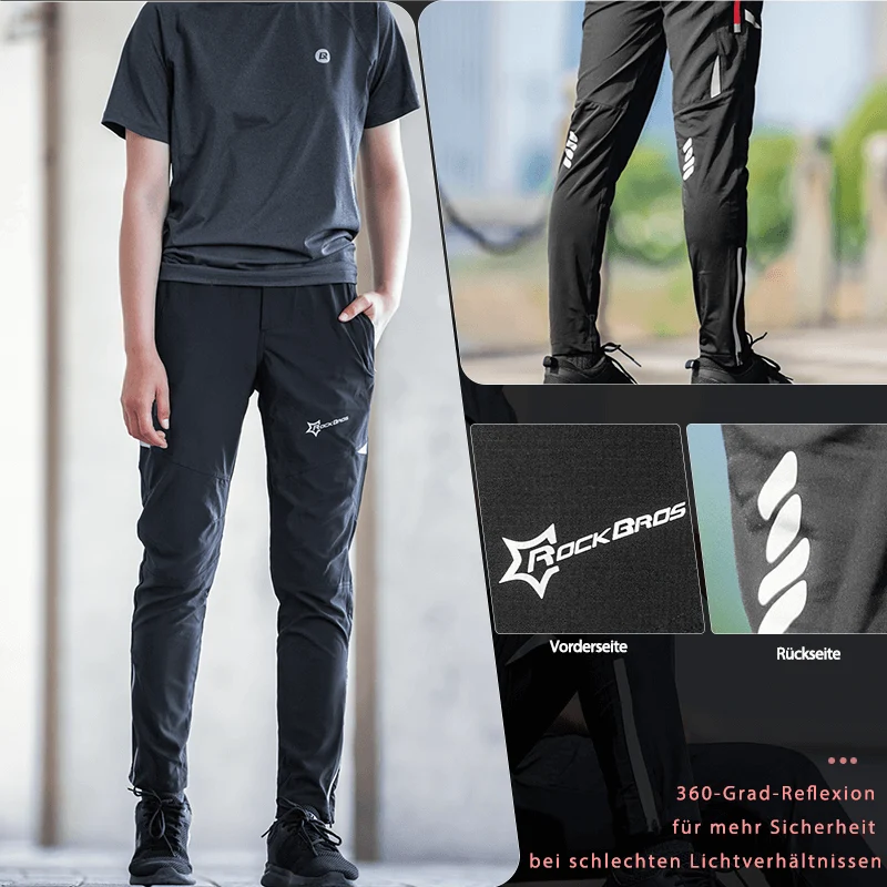 ROCKBROS Heren Radlerhose Atmungsaktiv Lang Fahrradhose M-4XL