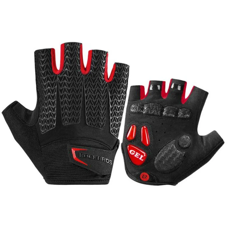 ROCKBROS Fahrrad Handschuhe Damen Herren Halbfinger Fahrradhandschuhe