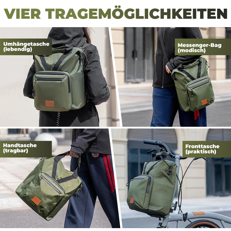 Fahrradtasche Lenkertasche für Brompton 10L+1.5L