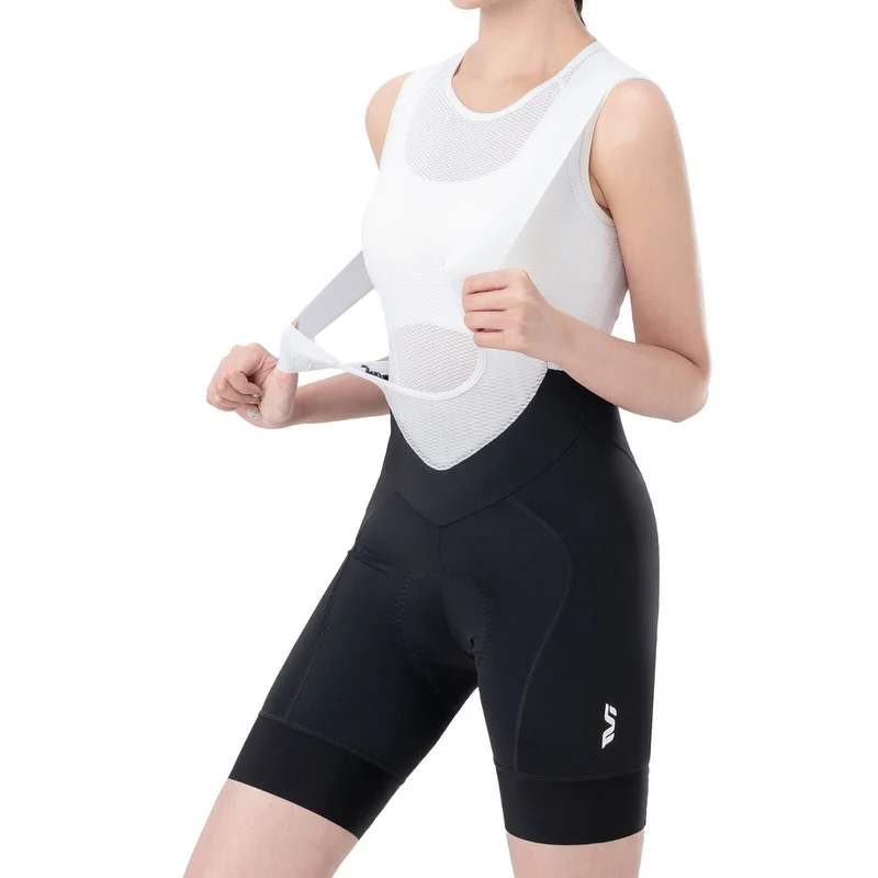 ROCKBROS Fahrradhose voor Damen Kurz Trägerhosen Atmungsaktive