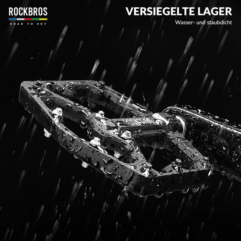 ROAD TO SKY Платформа Fahrradpedale 9/16 Zoll Rutschfest Wasserdicht