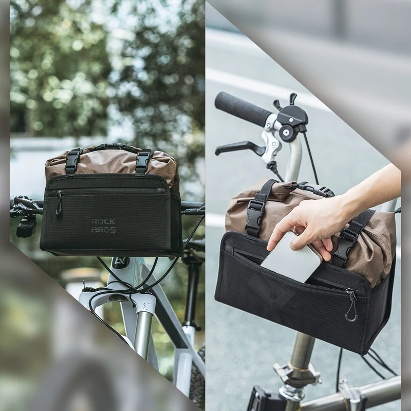 ROCKBROS Wasserdicht Lenkertasche Abnehmbar Fahrradkorb каля 5,5 л