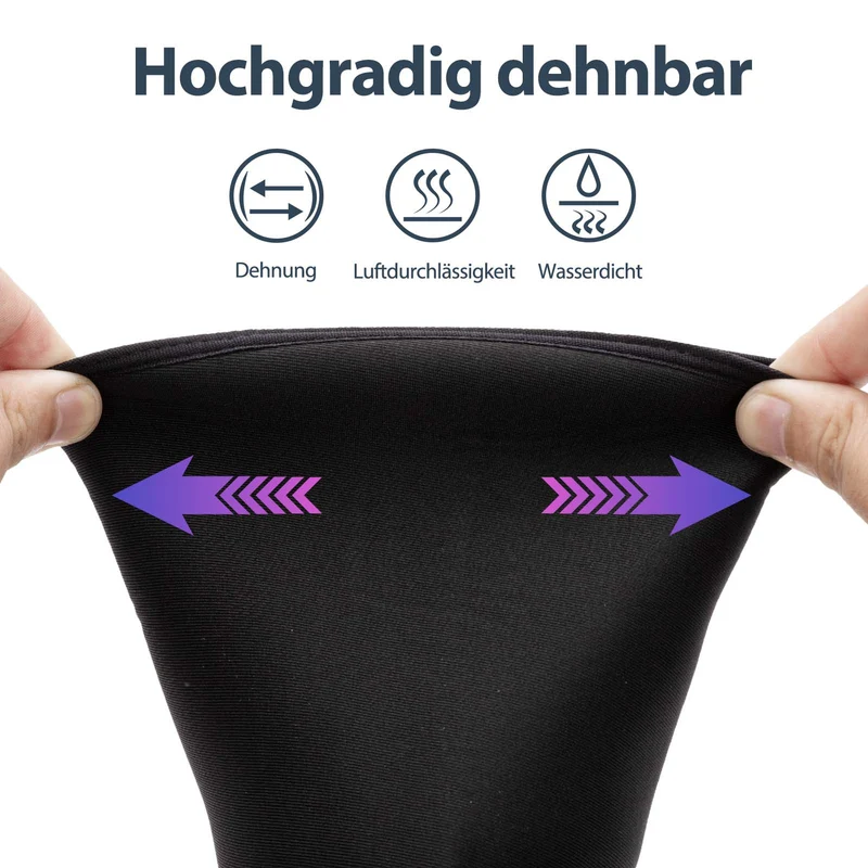 ROCKBROS Fahrrad Überschuhe Зімовы цёплы Überzieher für Radsport Schwarz