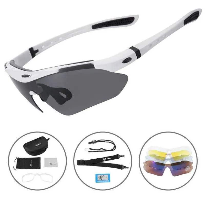 ROCKBROS Fahrradbrille polarisierte Sonnenbrille met 5 Wechselgläsern