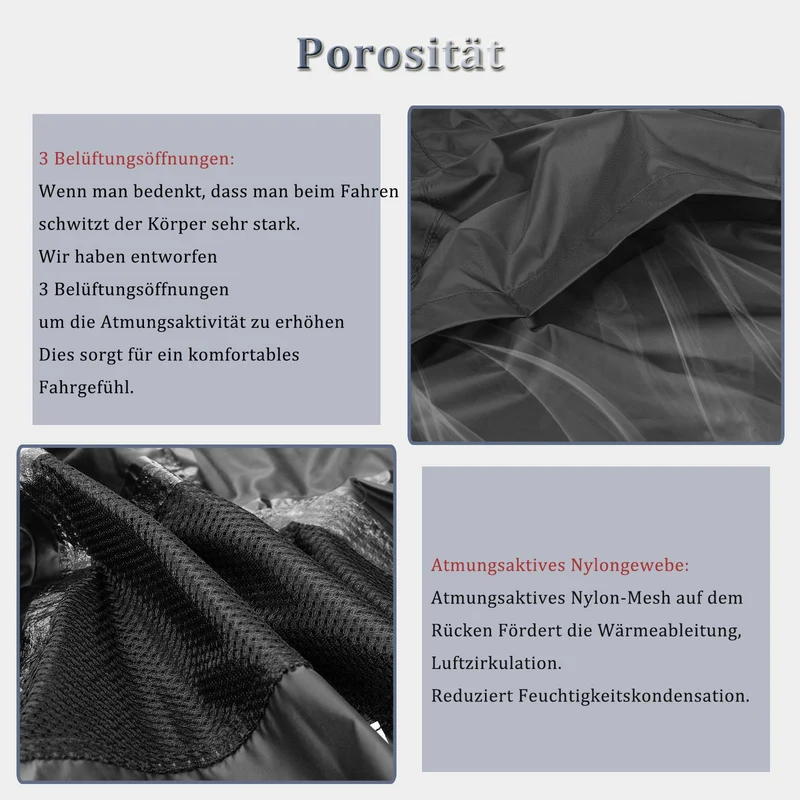 ROCKBROS Radsport Regenjack Herren Wasserabweisend Leicht Fahrradjacke