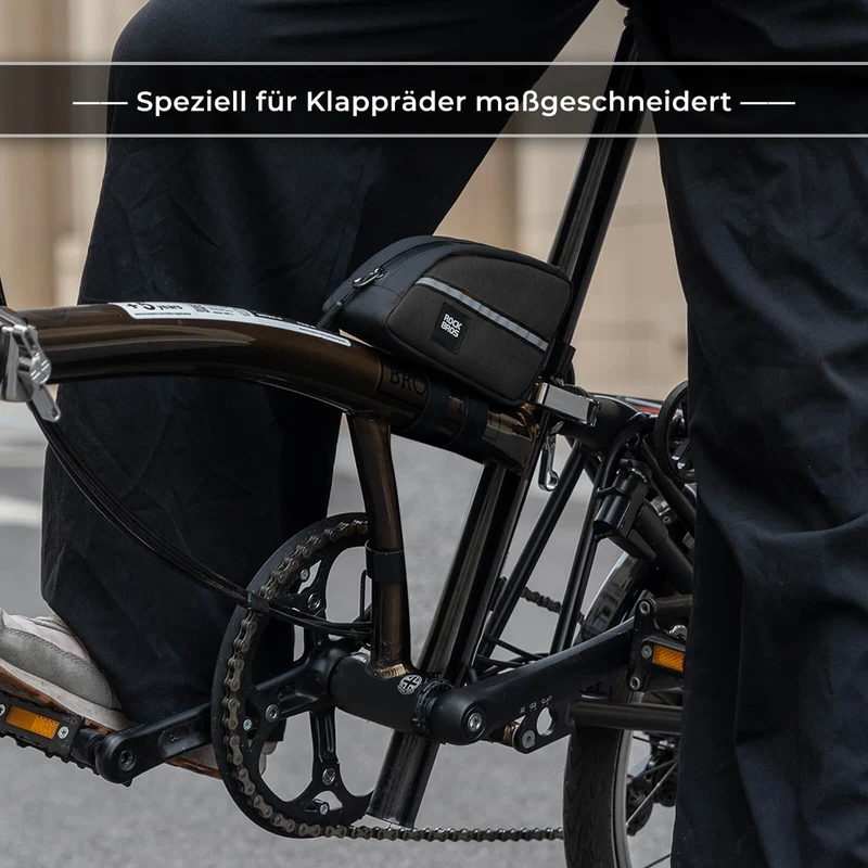 Oberrohrtasche 0,8L Leicht für Klapprad Falträder