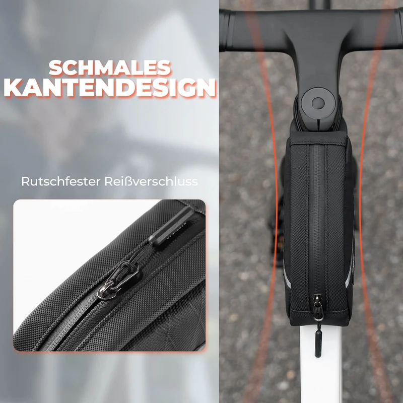Oberrohrtasche 0,8L Leicht für Klapprad Falträder