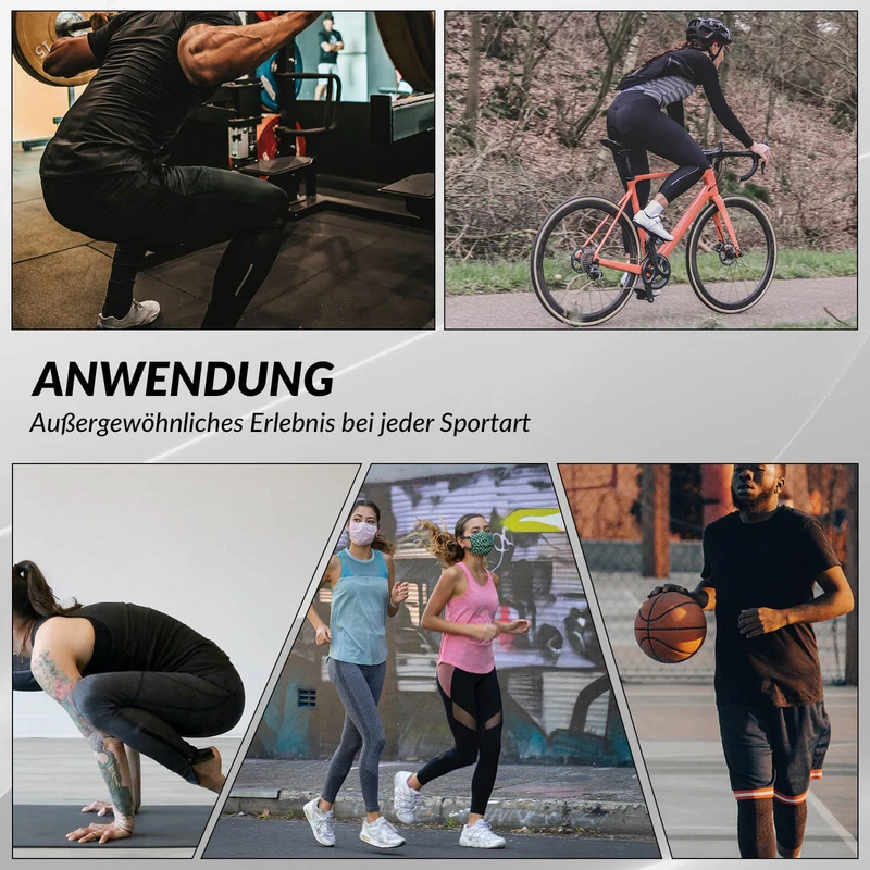 Herren Gepolsterte Fahrradhose Atmungsaktiv Herbst/Frühling