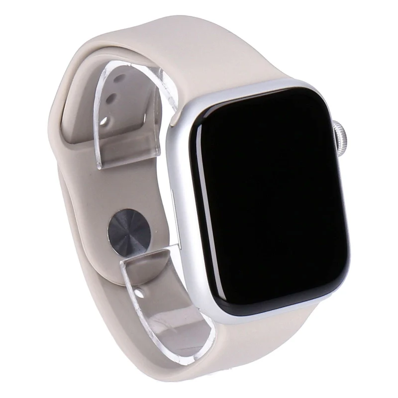 Apple Watch Series 9 45mm GPS Silber Aluminiumgehäuse mit Sportarmband Polarstern M/L