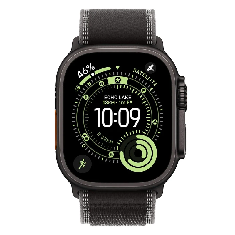 Apple Watch Ultra 3 Titanium Black Trail Loop Black M/L