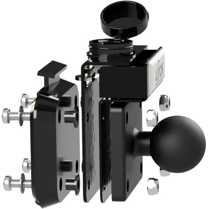 Antidiefstal slot Zumo XT3, XT2 & XT (slotplaat + afsluitbare knop RAM)