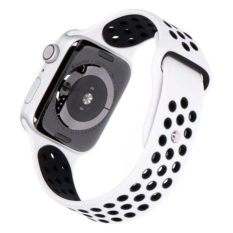 Apple Watch Series 4 Nike+ 44mm GPS Silber Aluminium Sportarmband Platinum/Silber