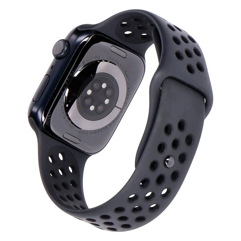 Apple Watch Series 7 Nike 45mm GPS Mitternacht Sportarmband anthrazit/schwarz