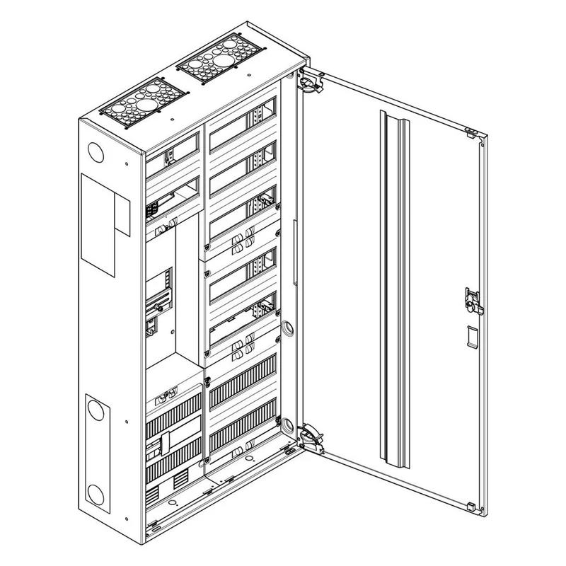 ABN Zählerschrank S27ZA110 Prisma XS Sammelschiene 5-polig Stahl