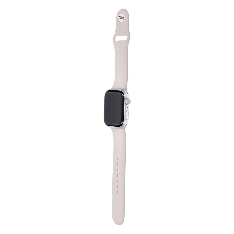 Apple Watch Series 9 45mm GPS Silber Aluminiumgehäuse mit Sportarmband Polarstern M/L