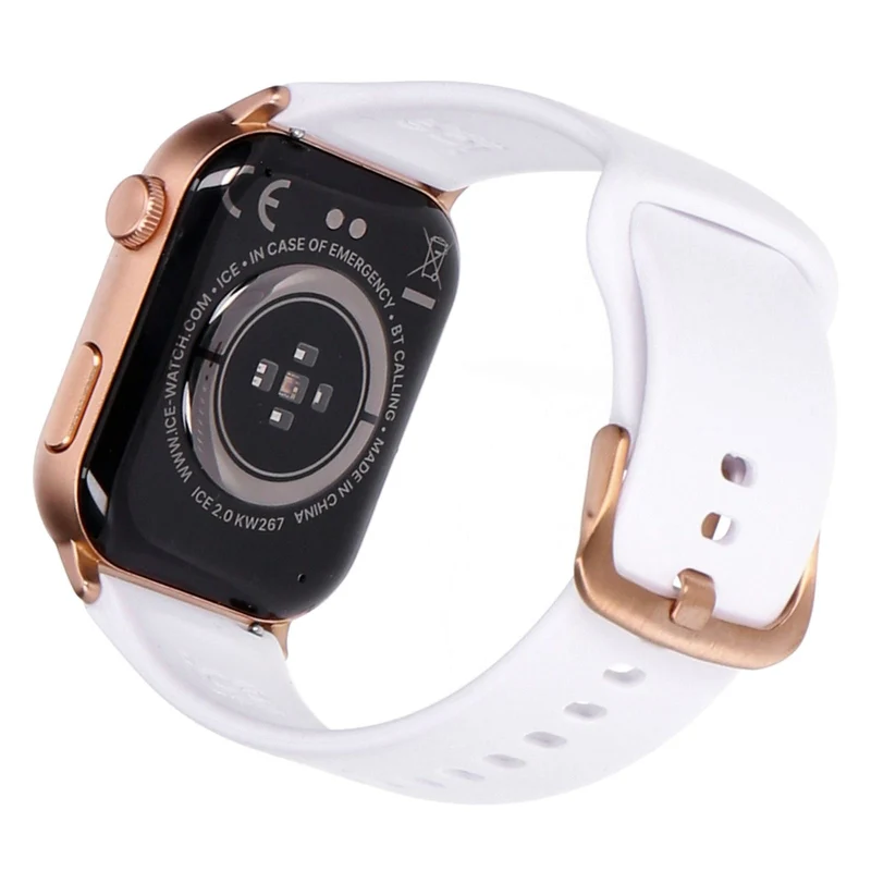 Ice-Watch ICE smart 2.0 rectangular 1.96 Smartwatch Rose-Gold Weiß