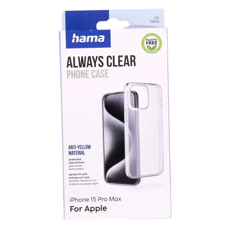 Hama Always Clear Phone Case Transparent passend für Apple iPhone 15 Pro Max