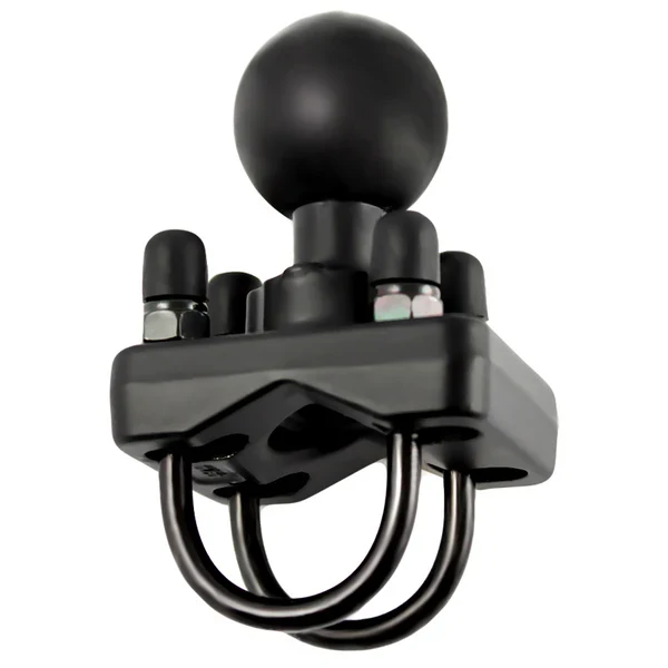 RAM DOUBBLE U-BOLT BASE W/ 1" BALL