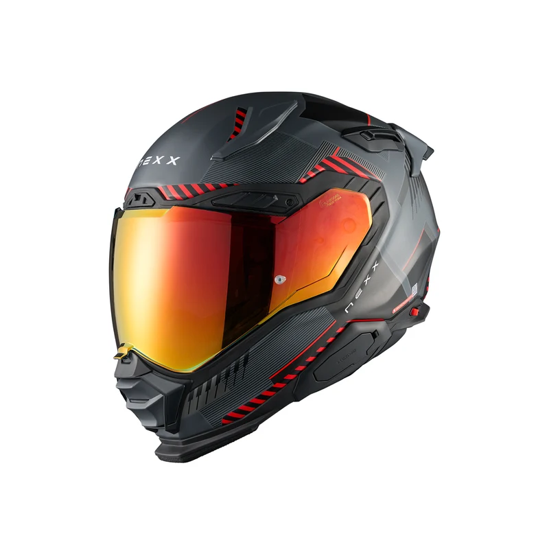 Nexx Helmet X.WST3 FLUENCE GREY.RED