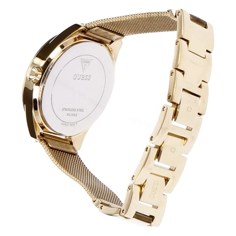 Guess Damen Analog Armbanduhr W1142L Goldfarben