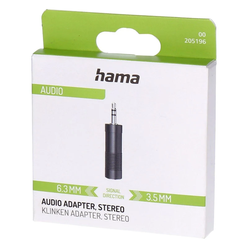 Hama 00205196 Audio-Kabel 3.5mm 6.35mm Schwarz