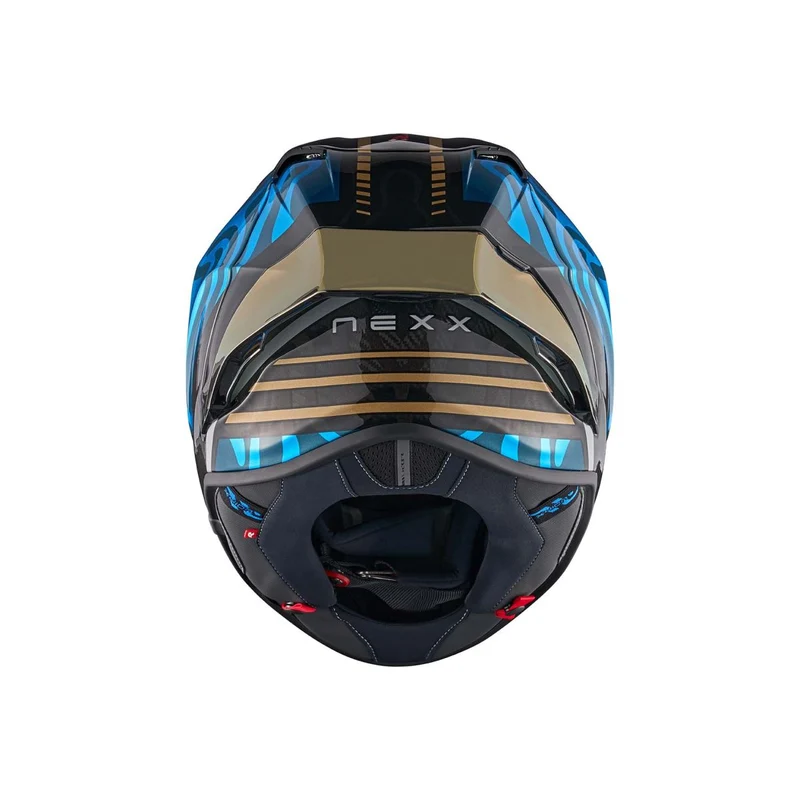 NEXX Helmet X.R3R SWIRL CARBON SKY BLUE