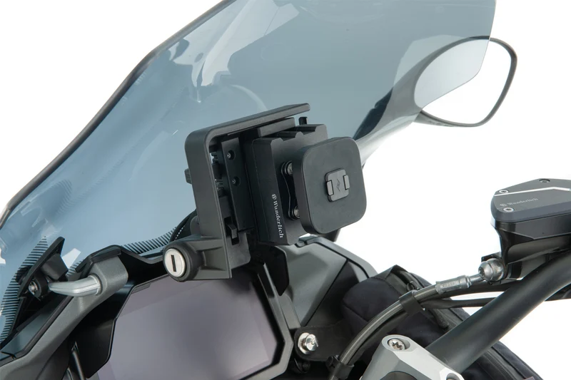Wunderlich smartphone mount Peak Design with anti-vibration module and wireless charging function