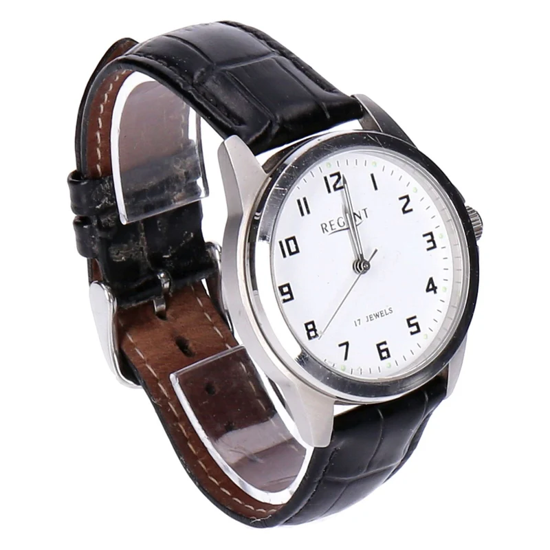 Regent Herrenarmbanduhr Analog Lederarmband