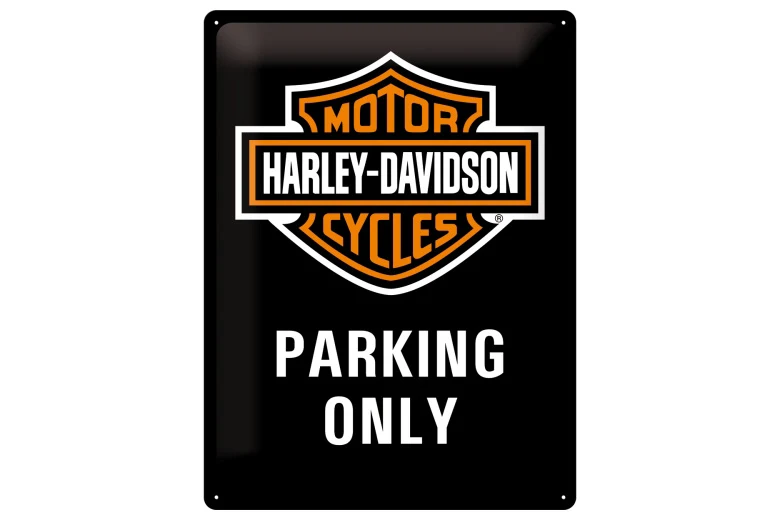 Metal sign Harley-Davidson Parking Only 30 x 40 cm - Nostalgic-Art
