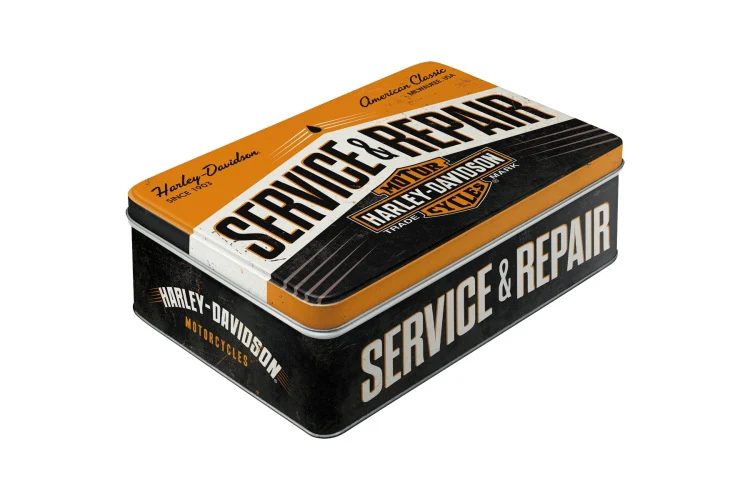 Harley-Davidson Service & Repair storage jar flat - Nostalgic Art