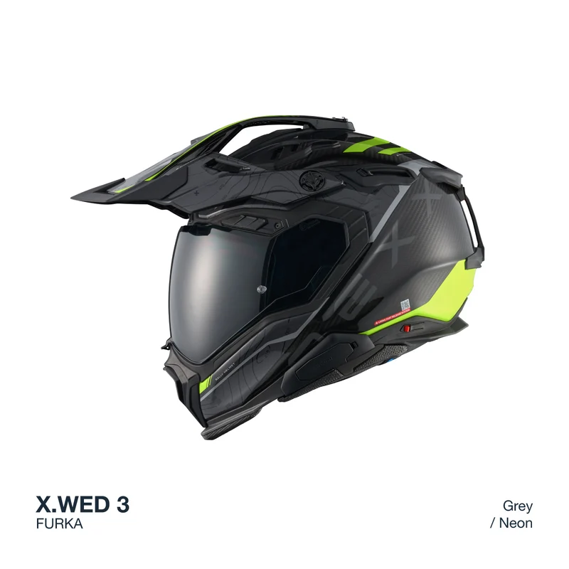NEXX Helmet X.WED3 FURKA CARBON GREY.NEON