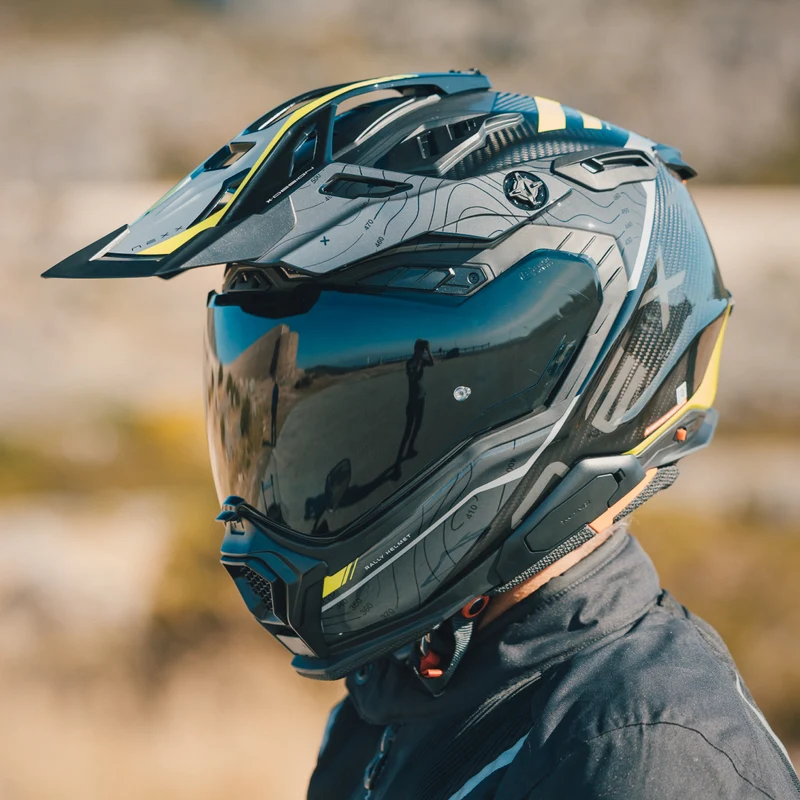 NEXX Helmet X.WED3 FURKA CARBON GREY.NEON