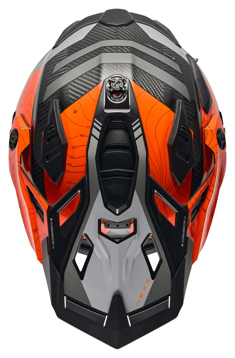 NEXX Helmet X.WED3 FURKA CARBON ORANGE.GREY