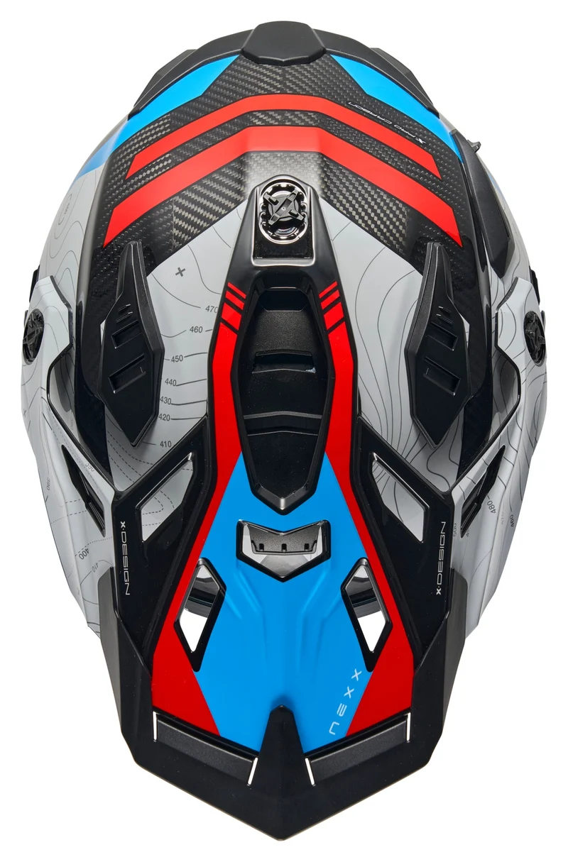NEXX Helmet X.WED3 FURKA CARBON RED.BLUE