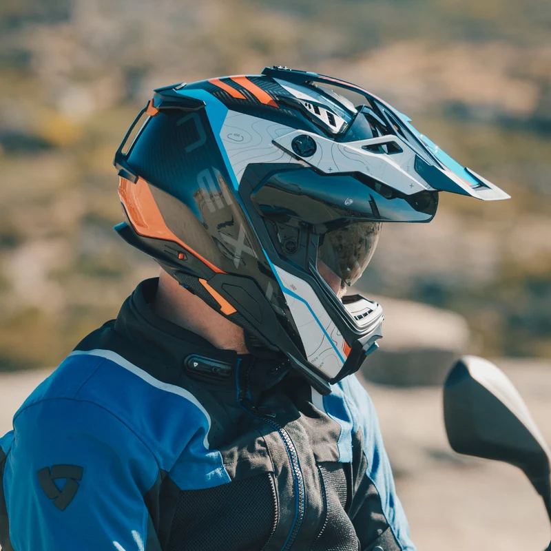 NEXX Helmet X.WED3 FURKA CARBON RED.BLUE