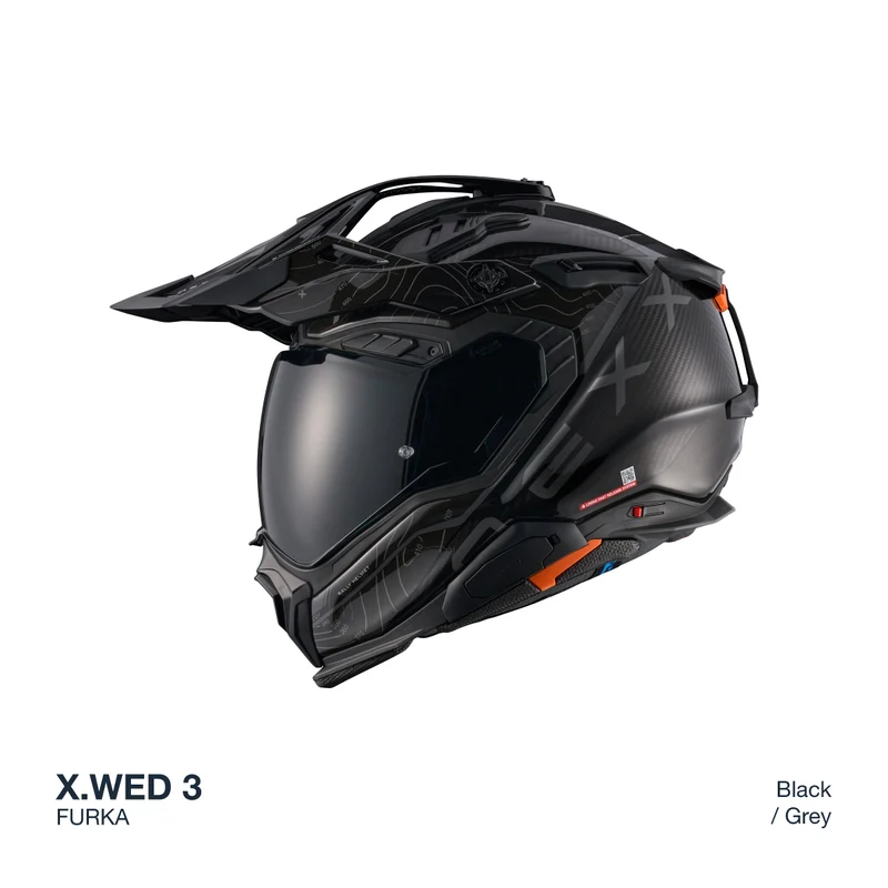 NEXX Helmet X.WED3 FURKA CARBON BLACK.GREY