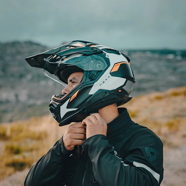 Nexx Helmet X.WED3 KEYO CARBON WHITE.ORANGE MT