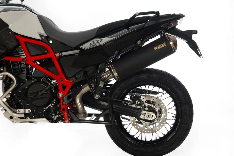 BOS Slip-On Silencer F 800 GS + Adv Oval 120