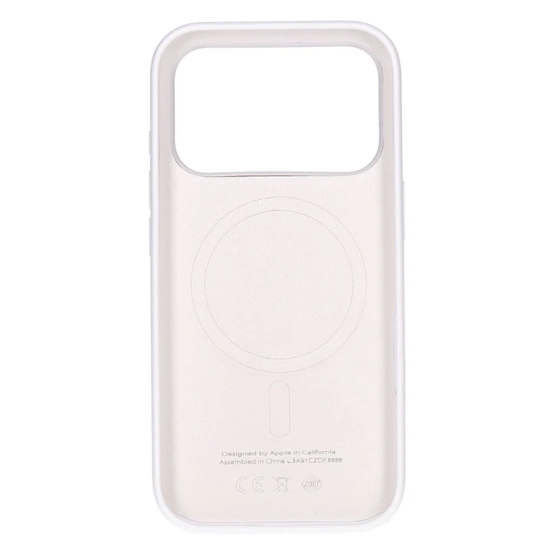 Apple Silikon Case iPhone 17 Pro Weiß mit Magsafe