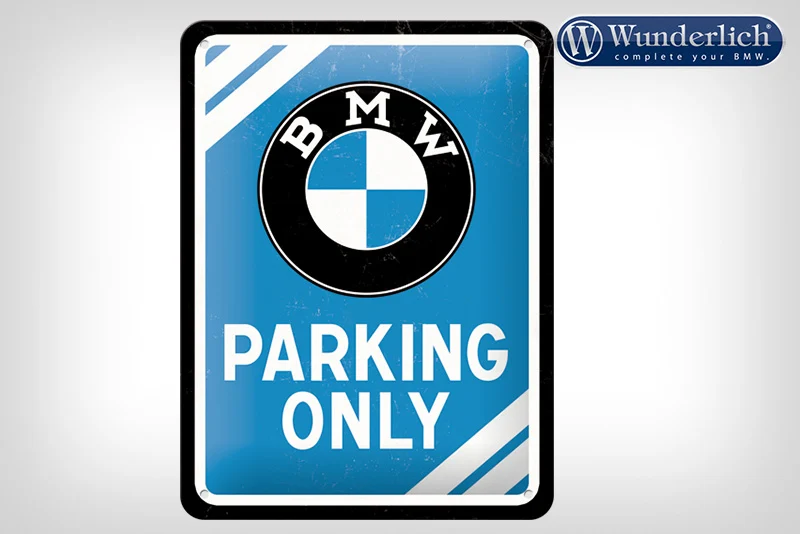 BMW Parking Only metal sign 15 x 20 cm - Nostalgic Art
