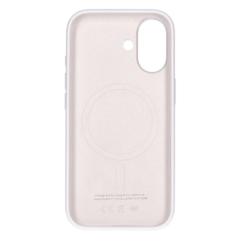 Apple Silikon Case iPhone 17 Weiß mit Magsafe
