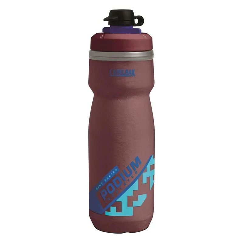 CamelBak Podium Chill Dirt Trinkflasche 620ml Burgundy, Blue