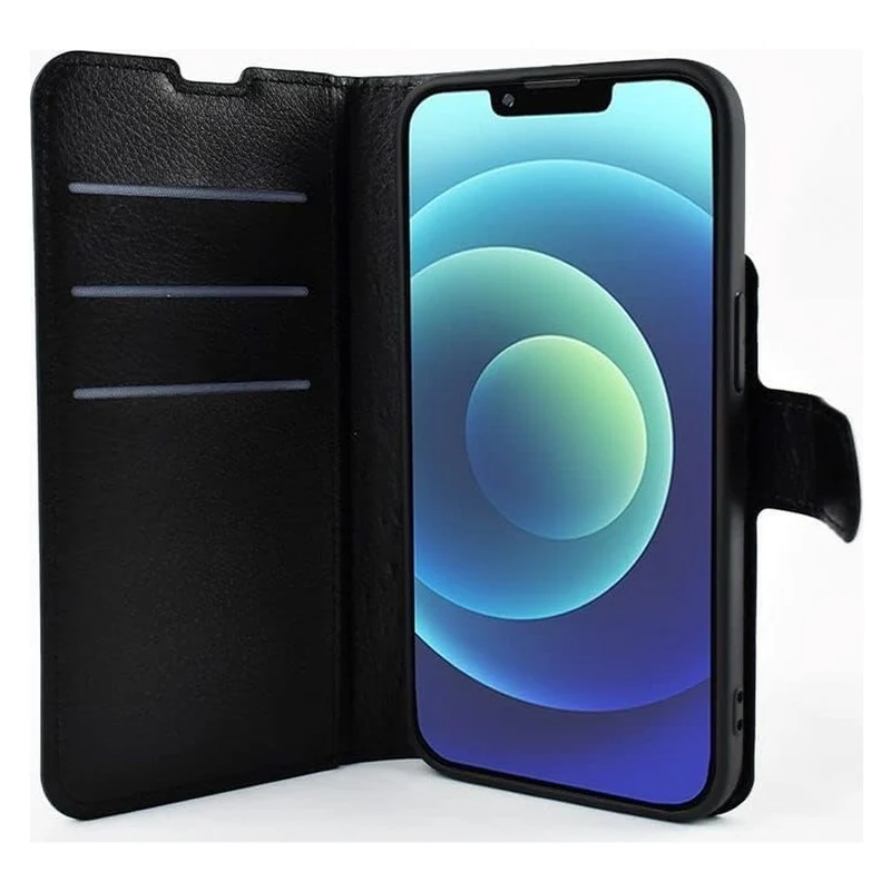 JT Berlin Bookcase Schöneberg Kunstleder schwarz für Apple iPhone 14