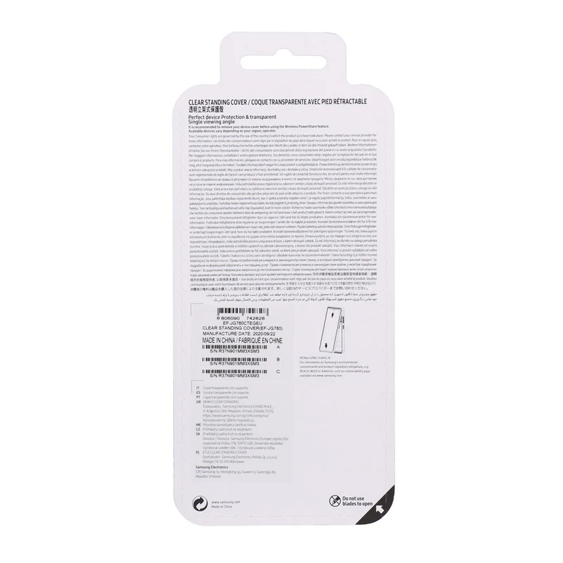 Samsung Clear Standing Cover für Samsung Galaxy S20 FE/FE 5G transparent