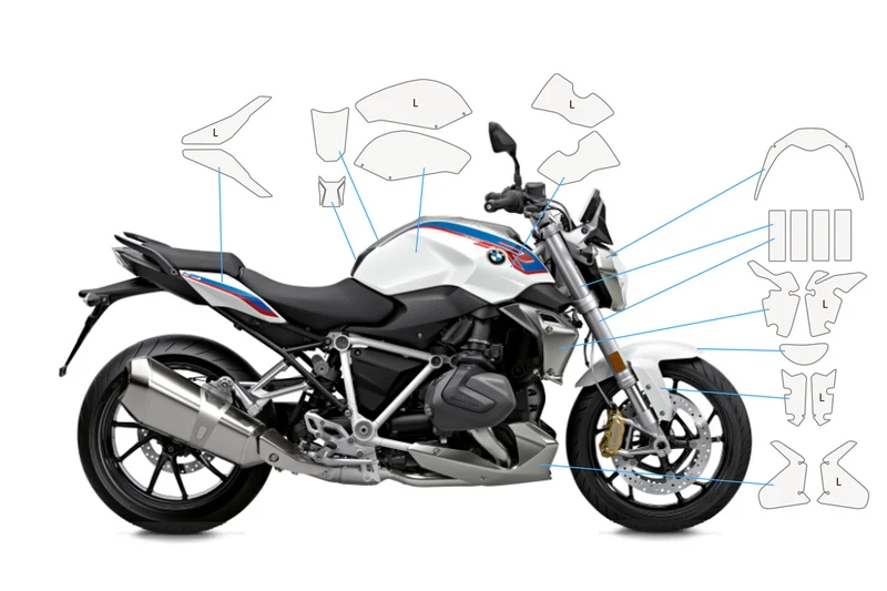 Complete paint protection set PremiumShield R 1250 R (2019 - 2022)