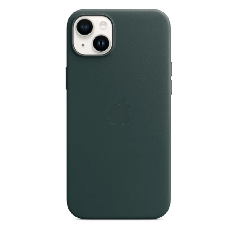 Apple Leder Case mit MagSafe für iPhone 14 Plus Waldgrün