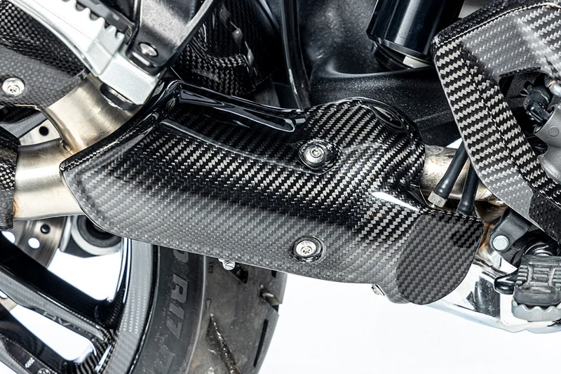 Ilmberger Exhaust heat shield underneath R 1300 GS (Adventure)